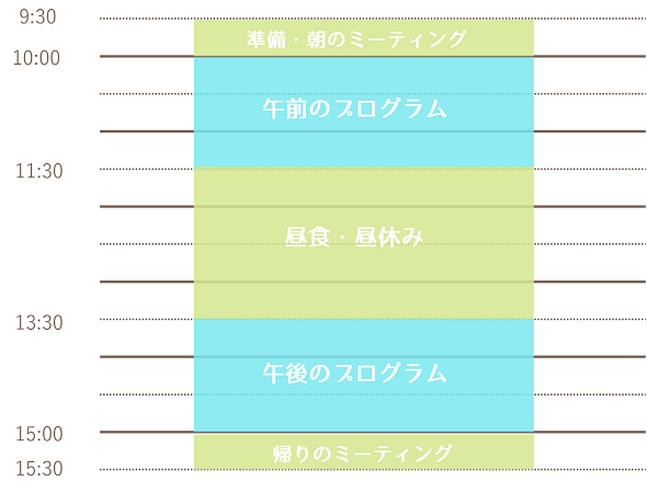 デイケアタイムスケジュール